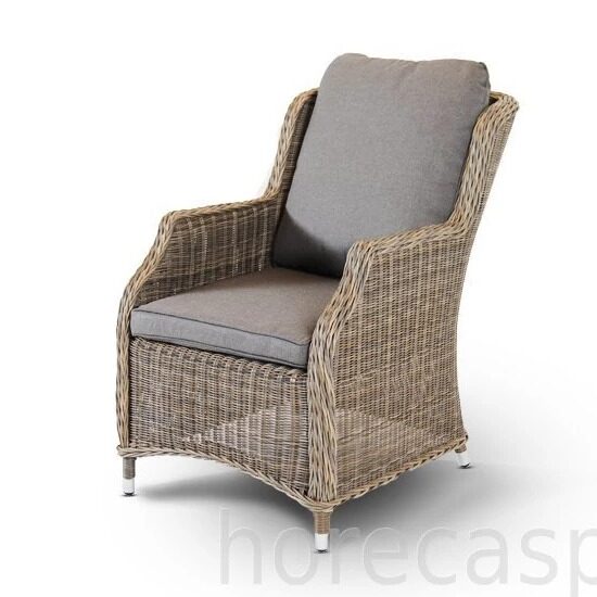 Неаполь плетеный стул из искусственного ротанга, цвет серо-соломенный