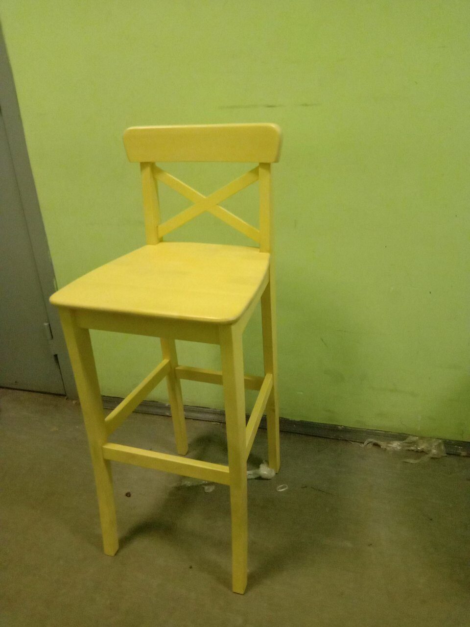 Барный стул Скандик лимонный